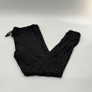 American Eagle Soft Knit Sleep Joggers Black & White Heathered Size Large